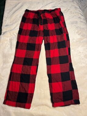 Old Navy Red and Black Buffalo Plaid Flannel Lounge Pants